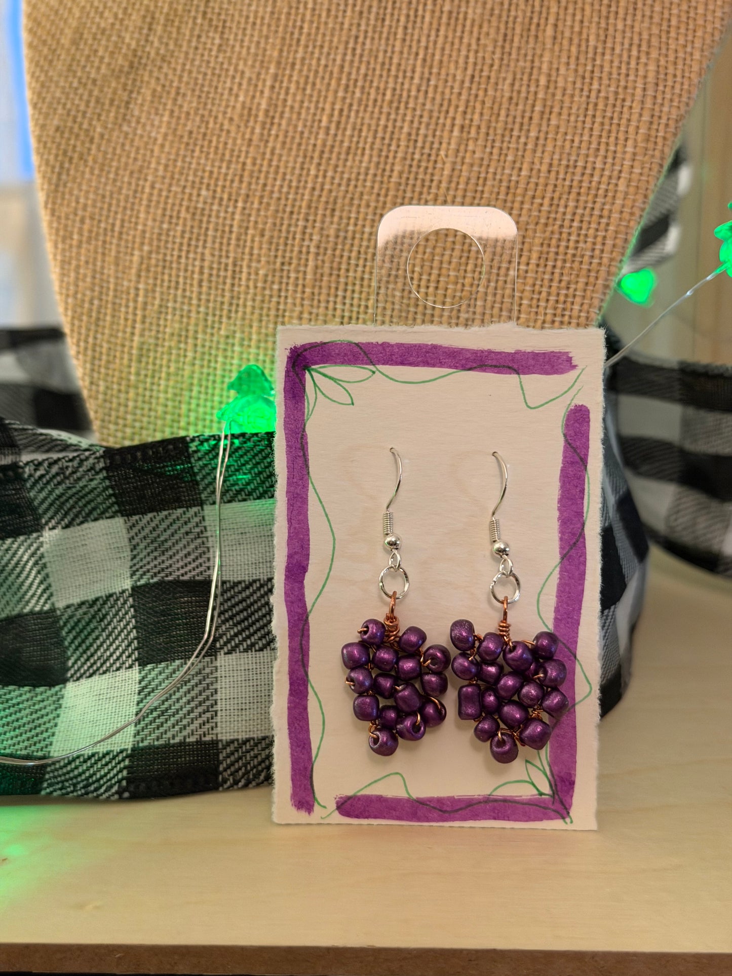 Purple Grape Bundle Earrings