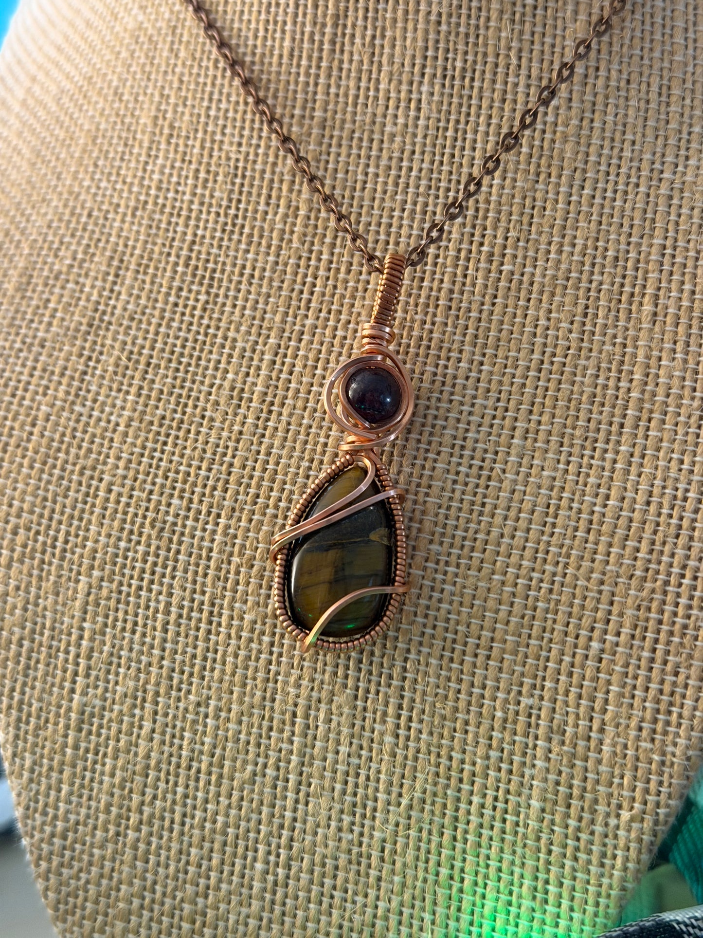 Garnet & Tiger’s Eye