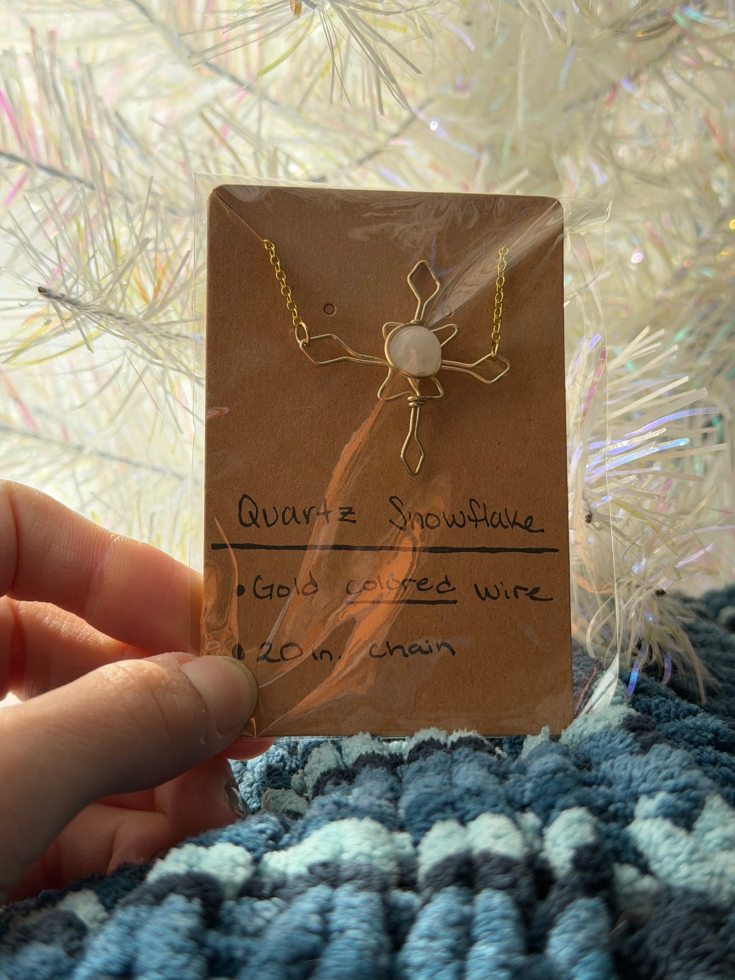 Quartz Golden Snowflake