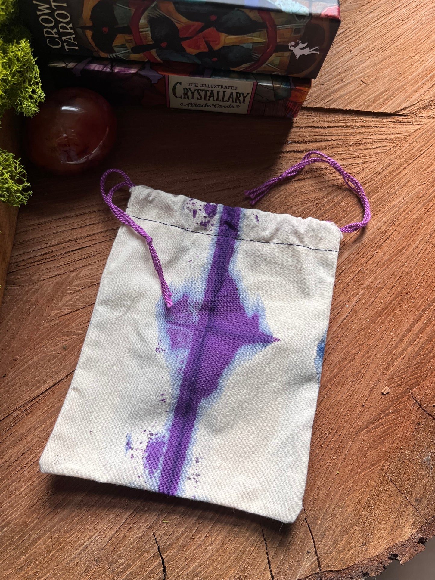 Hand Dyed Tarot Card Bag