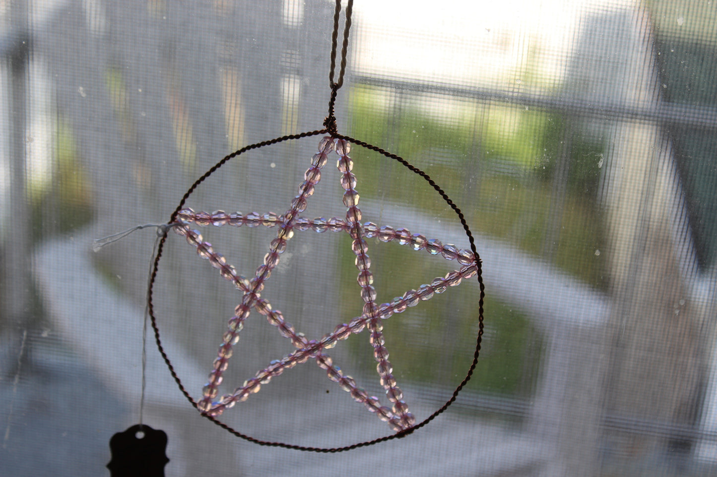 Pink Pentacle Sun Catcher