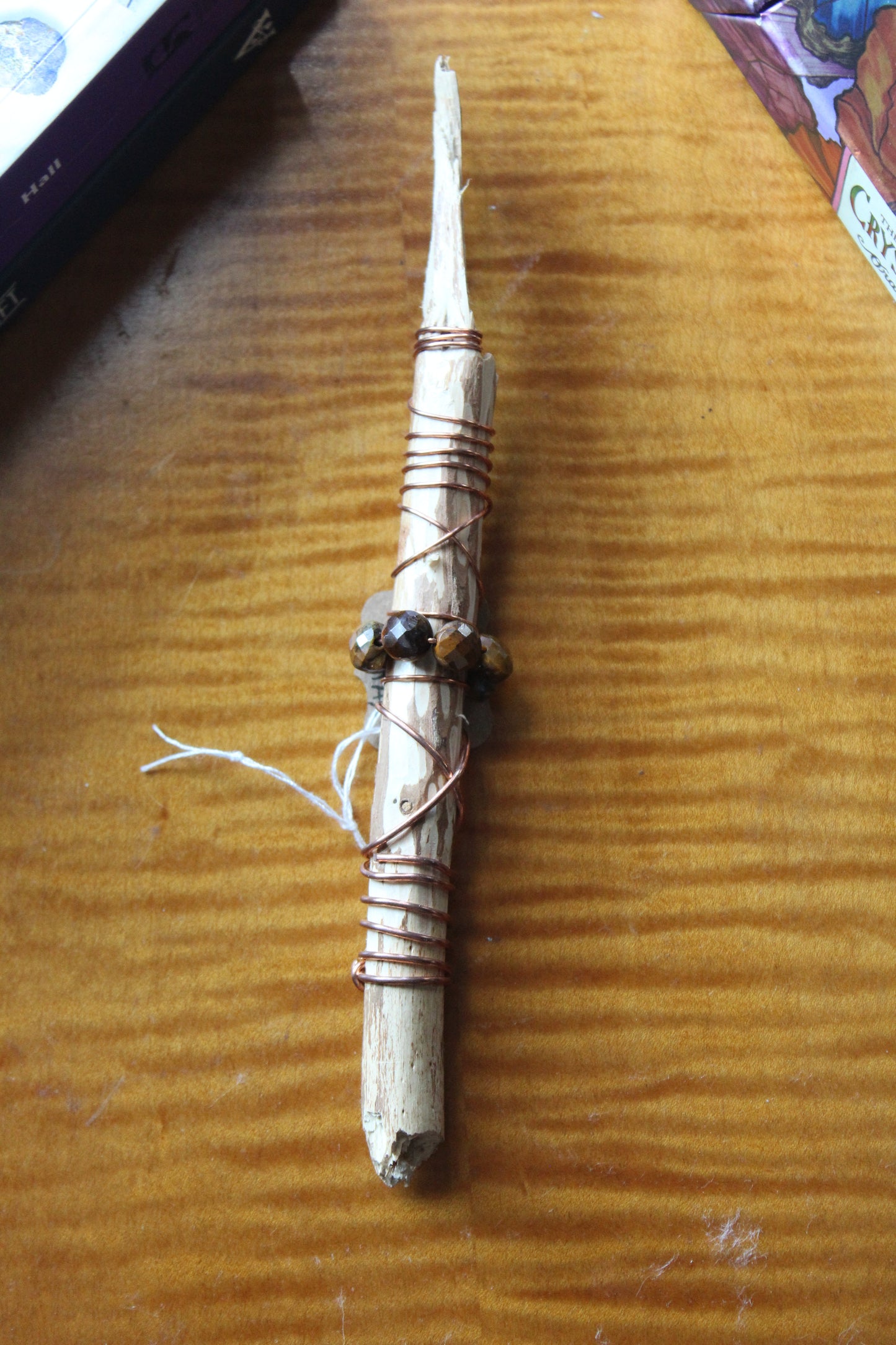 Tiger's Eye Northwestern Red Cedar Wand