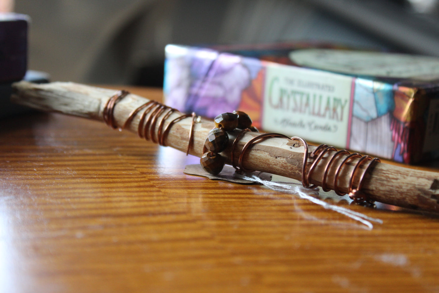 Tiger's Eye Northwestern Red Cedar Wand