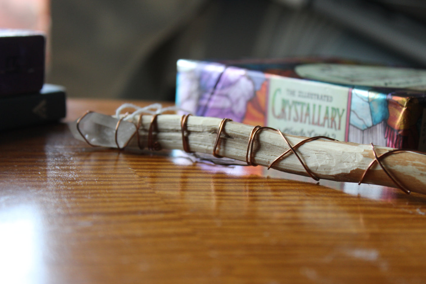 Clear Quartz Northwestern Red Cedar Wand