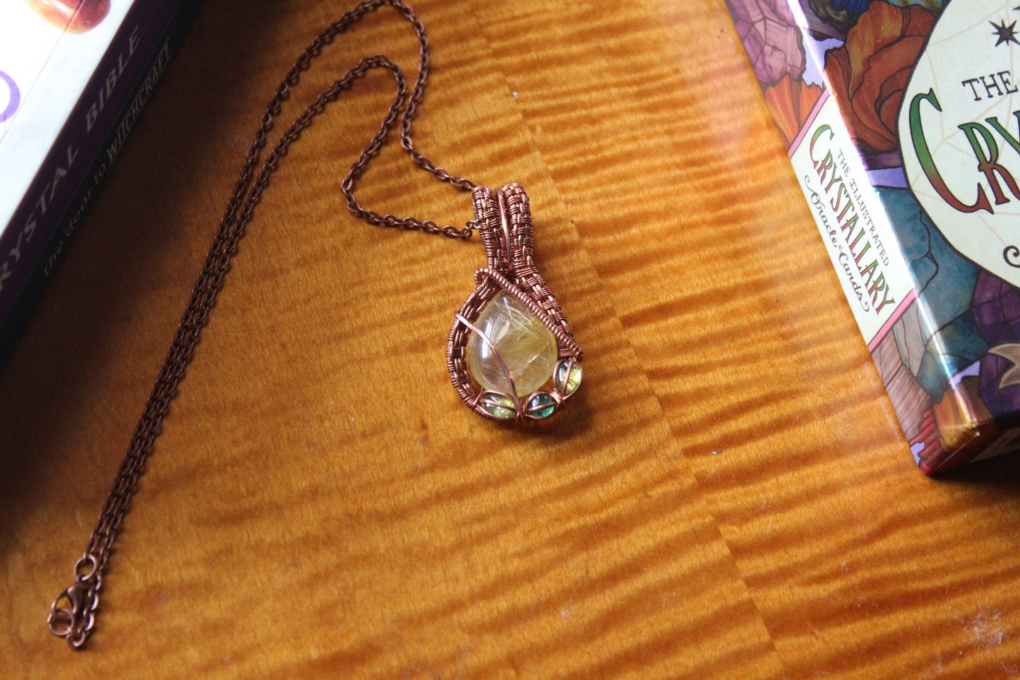 Golden Rutilated Quartz Heady Pendant