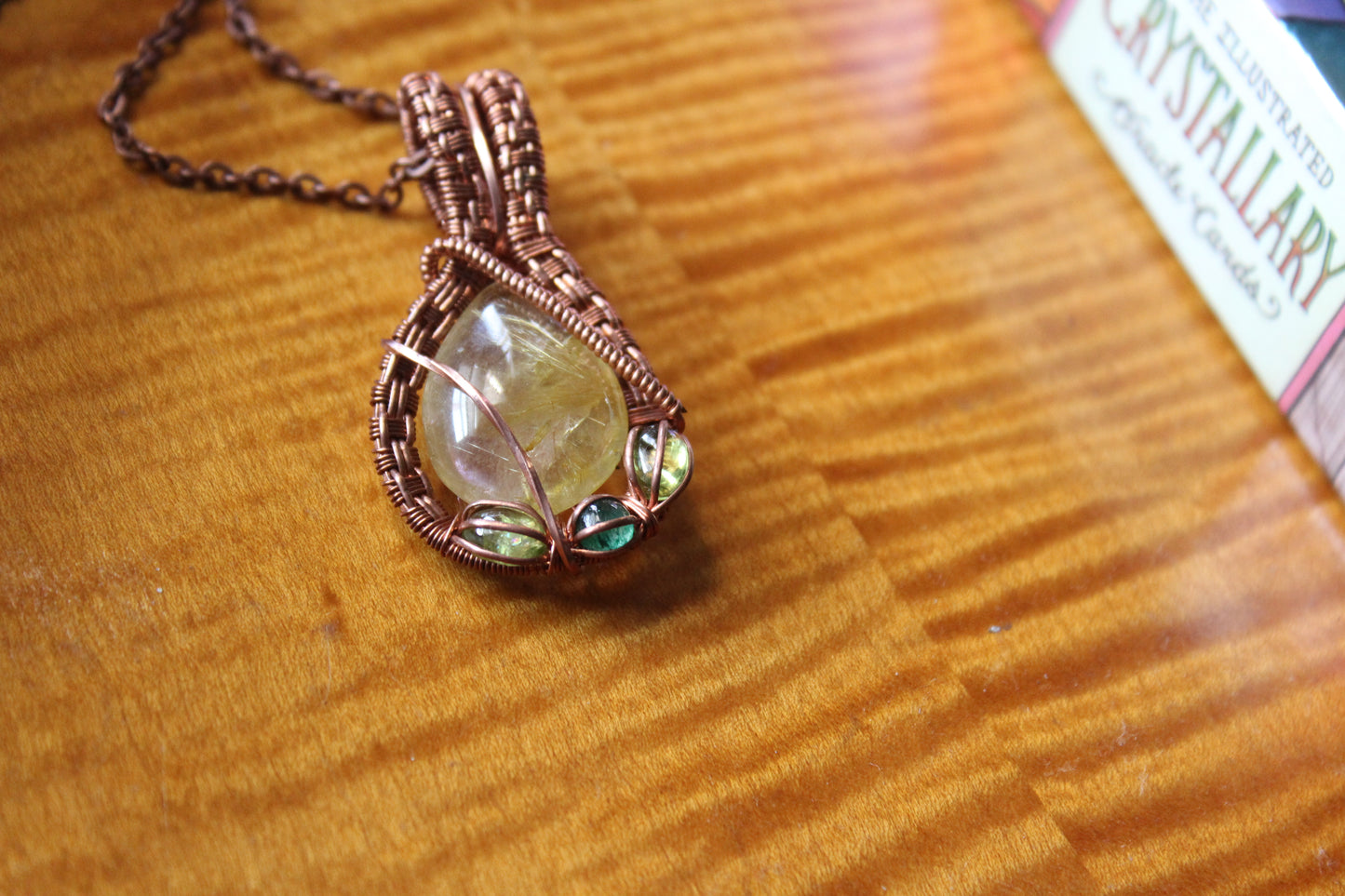 Golden Rutilated Quartz Heady Pendant