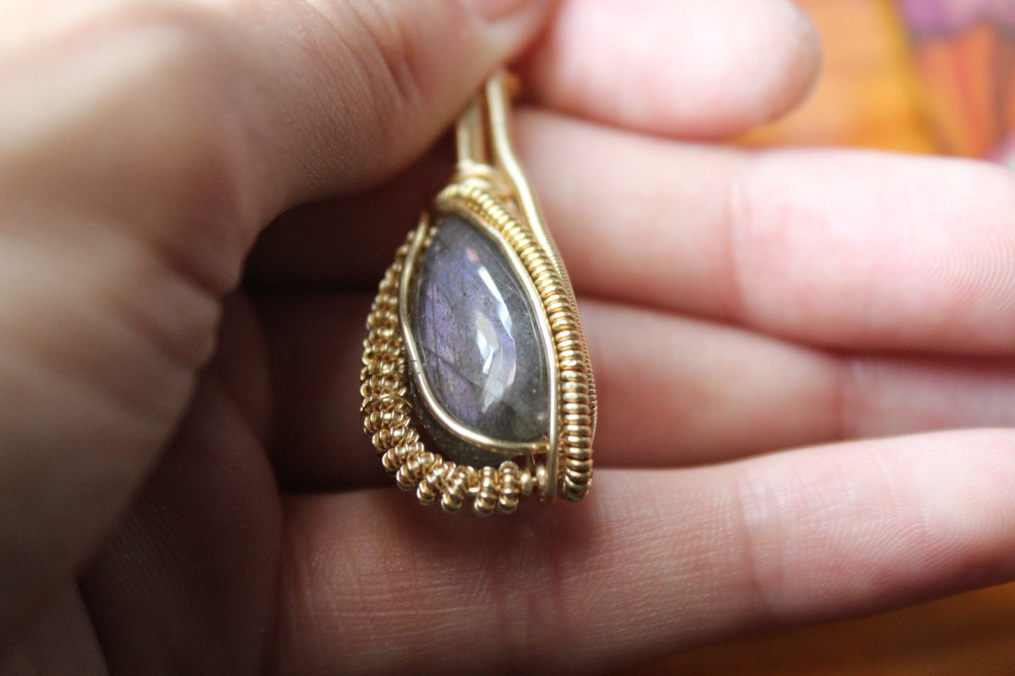 *RARE* Purple Labradorite Heady Pendant