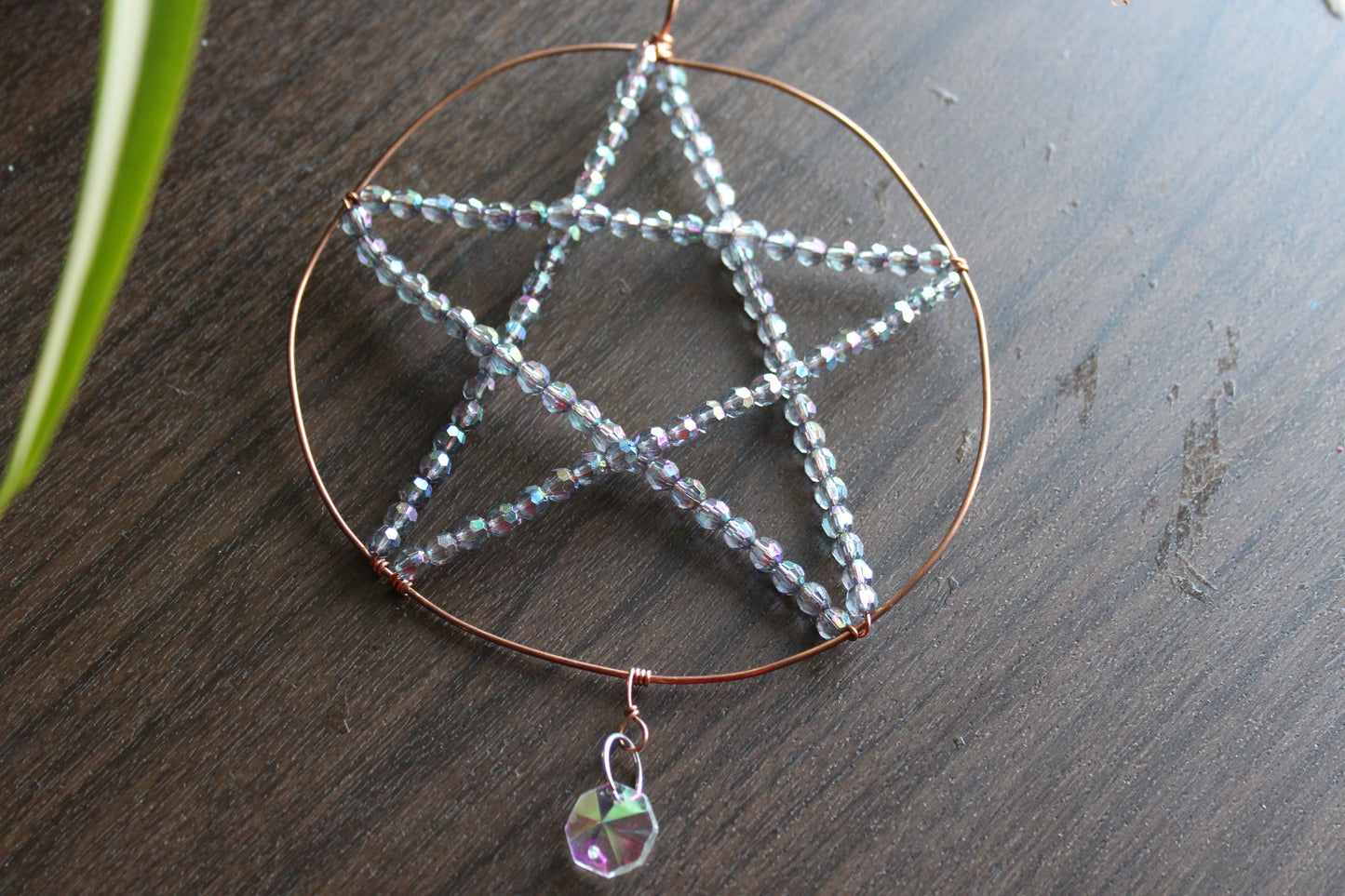 Gray Pentacle Sun Catcher