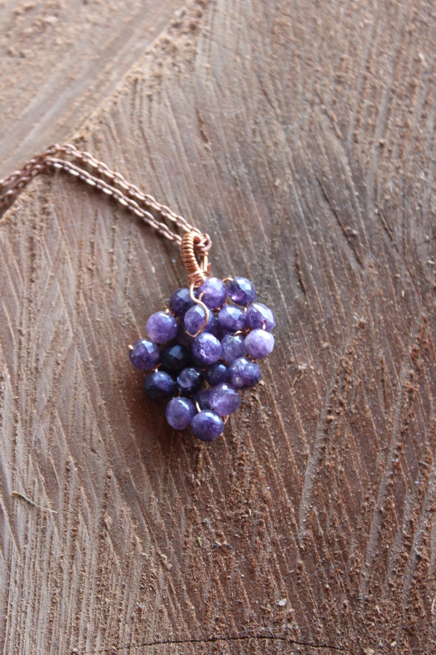 Purple Grape Pendant