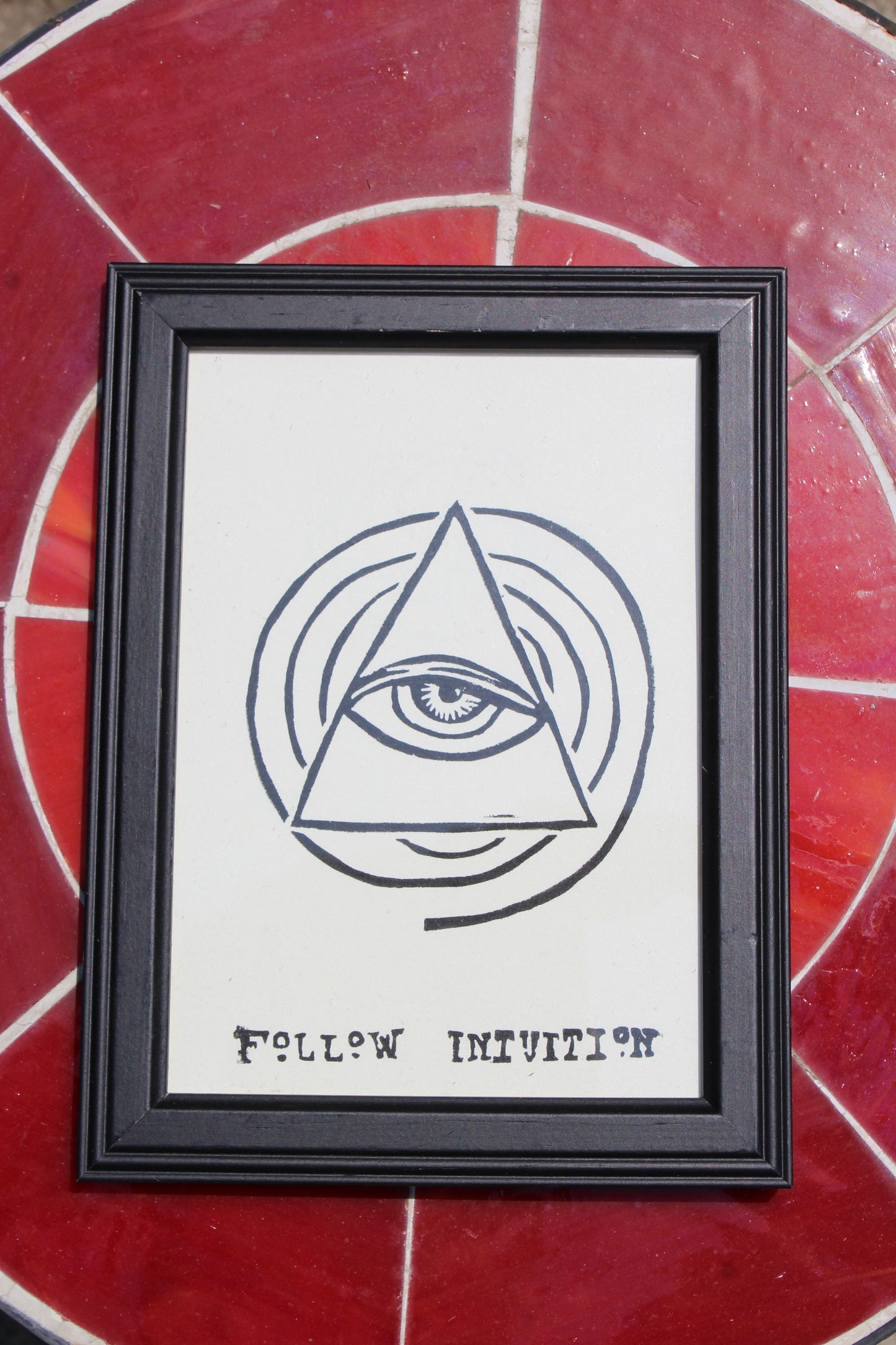 Follow Intuition Framed Print