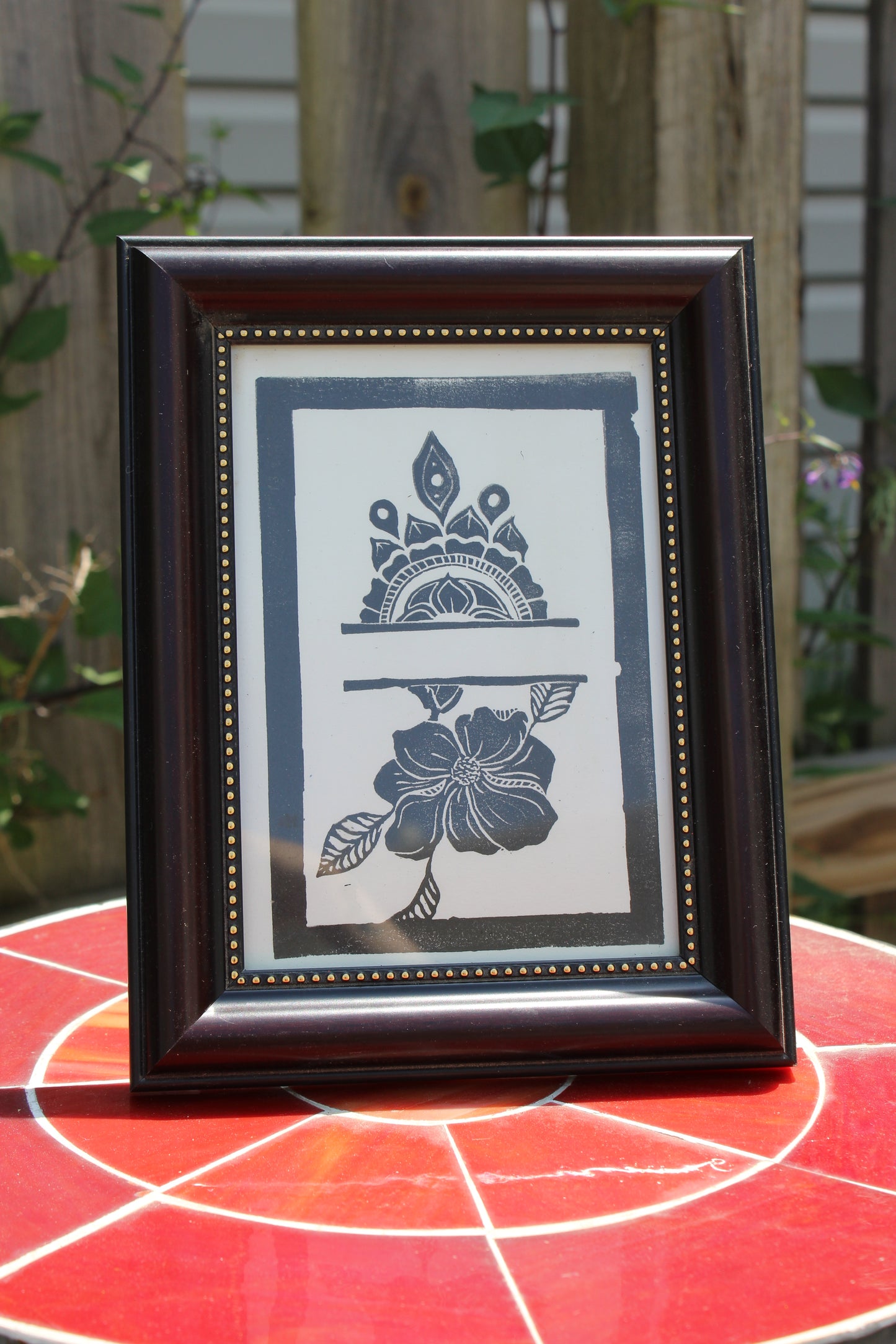 Double Flowers Framed Print 2