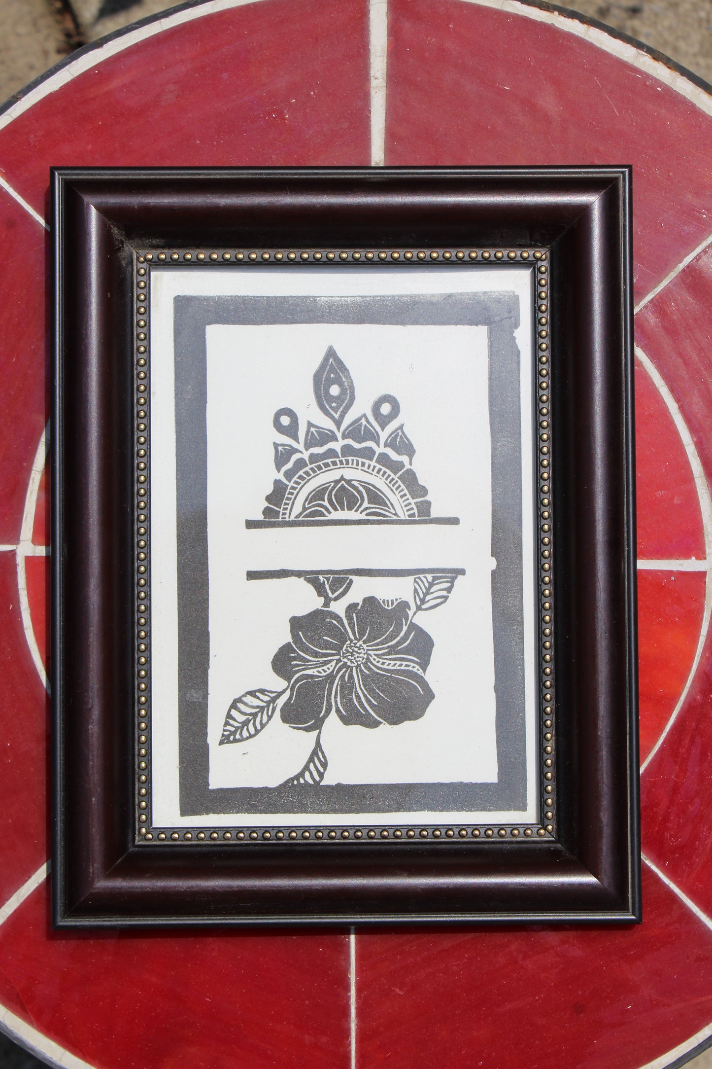 Double Flowers Framed Print 2