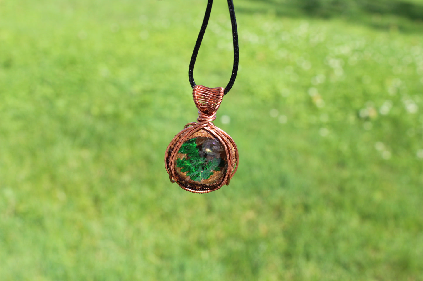 Labradorite Acorn Pendant