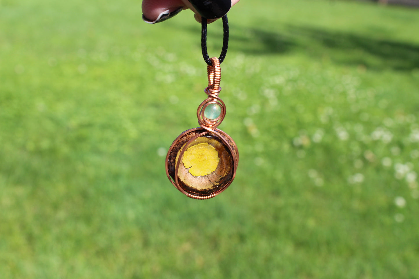 Aventurine Acorn Pendant