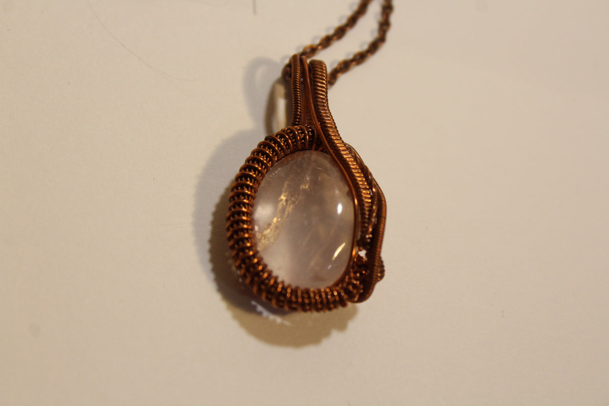 Rose Quartz Heady Pendant