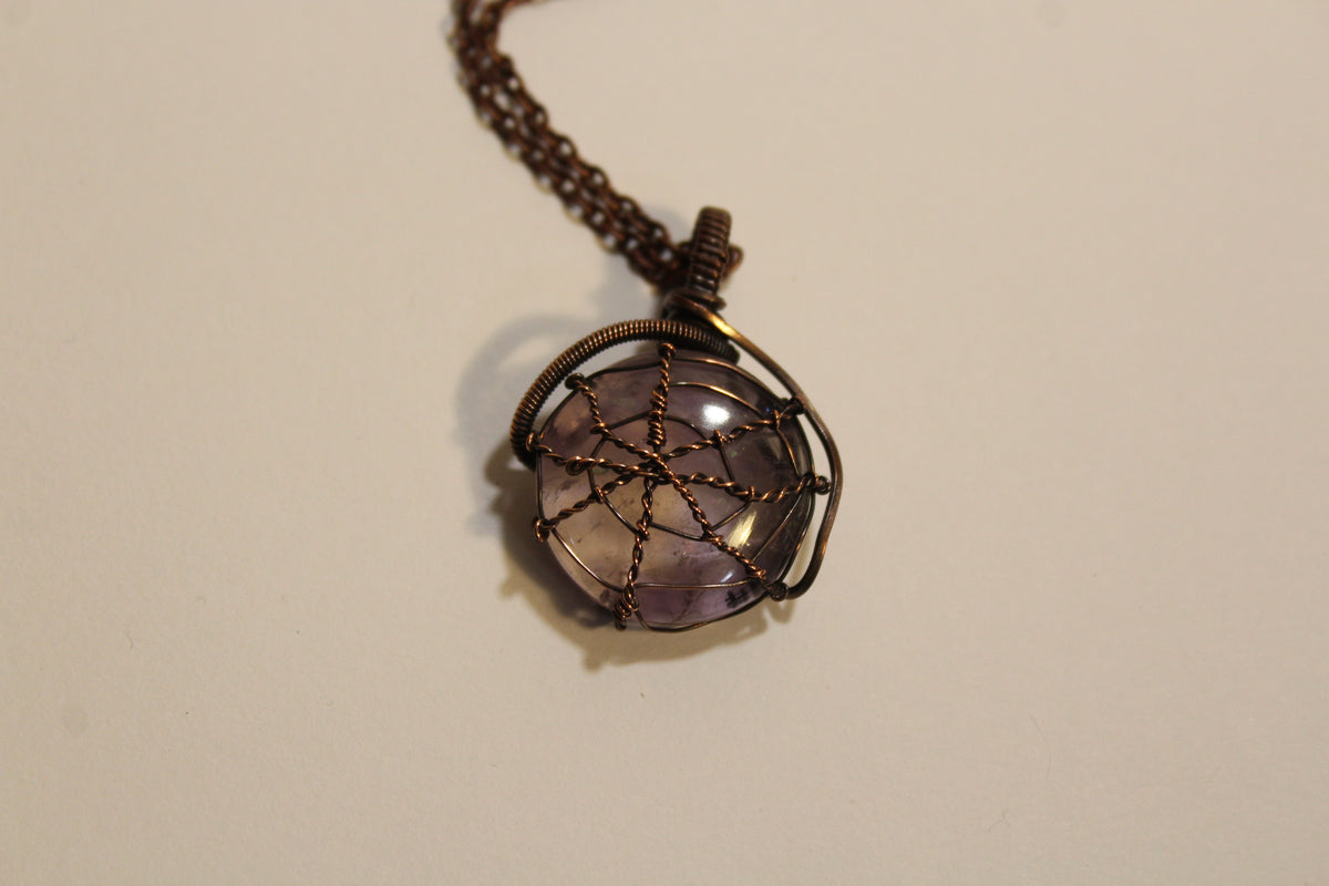 Ametrine Spider Web Pendant