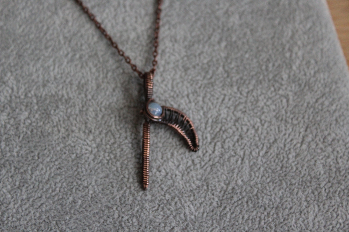 Opalite Scythe Pendant