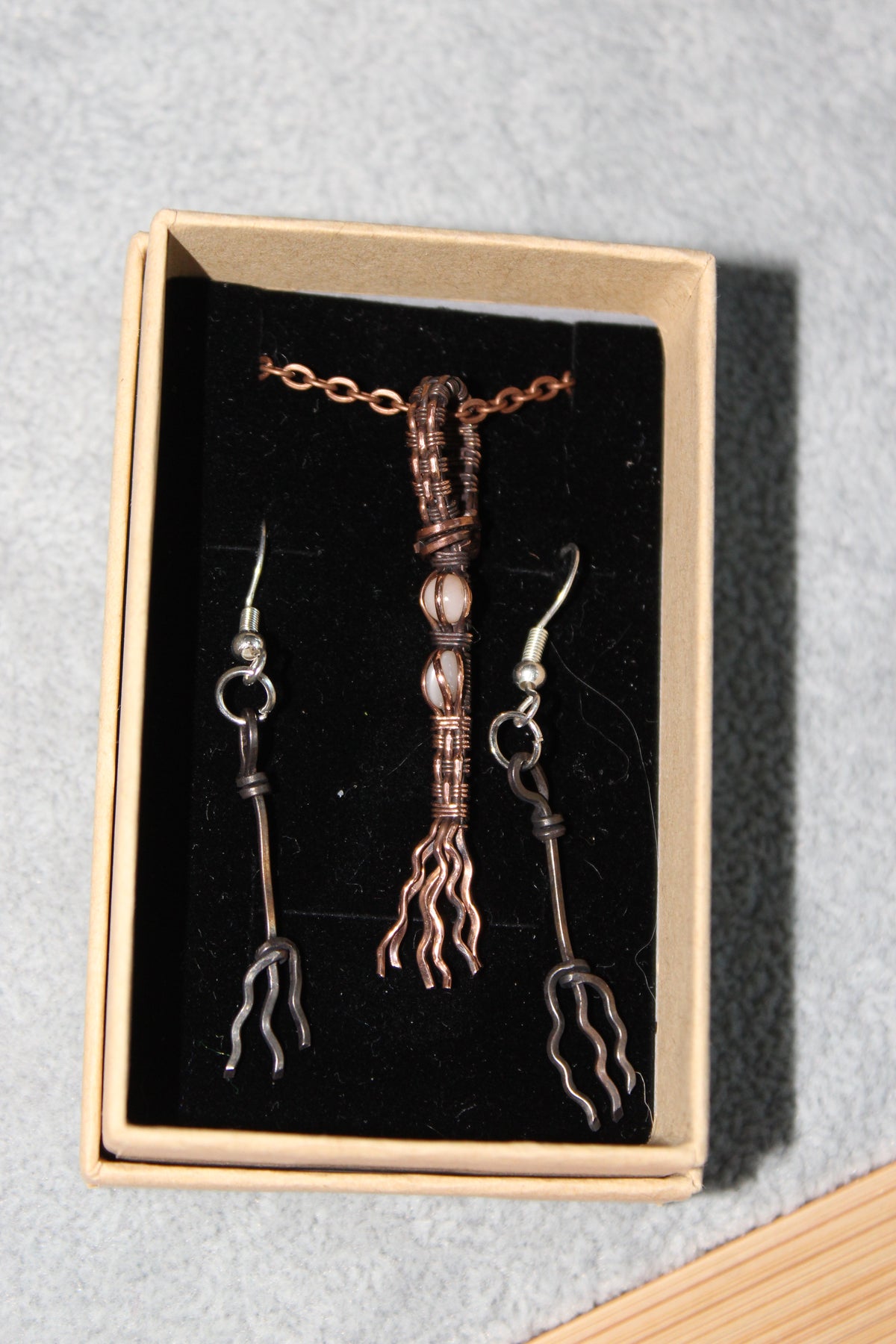 Pink Opal & Peach Moonstone Witches Broom Gift Set