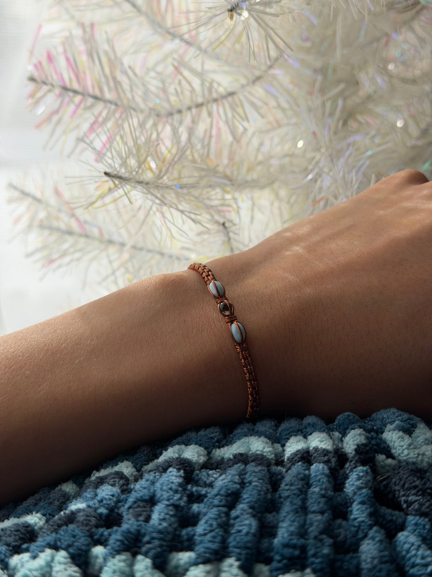 Larimar & Citrine Cuff