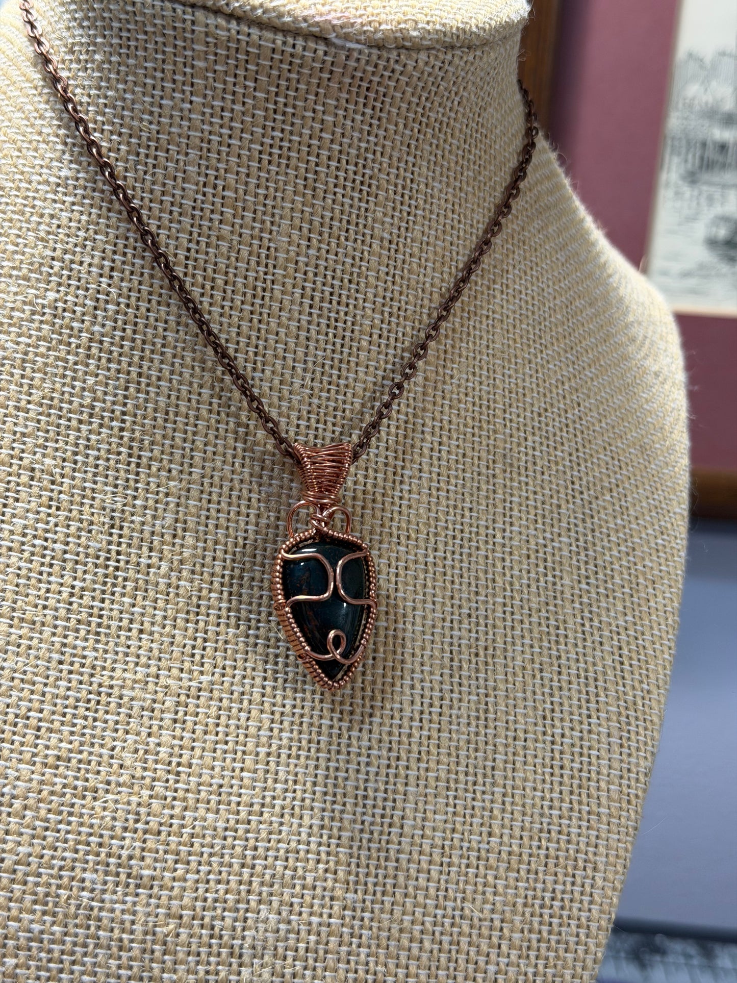 Dragons Blood Jasper Alien Pendant