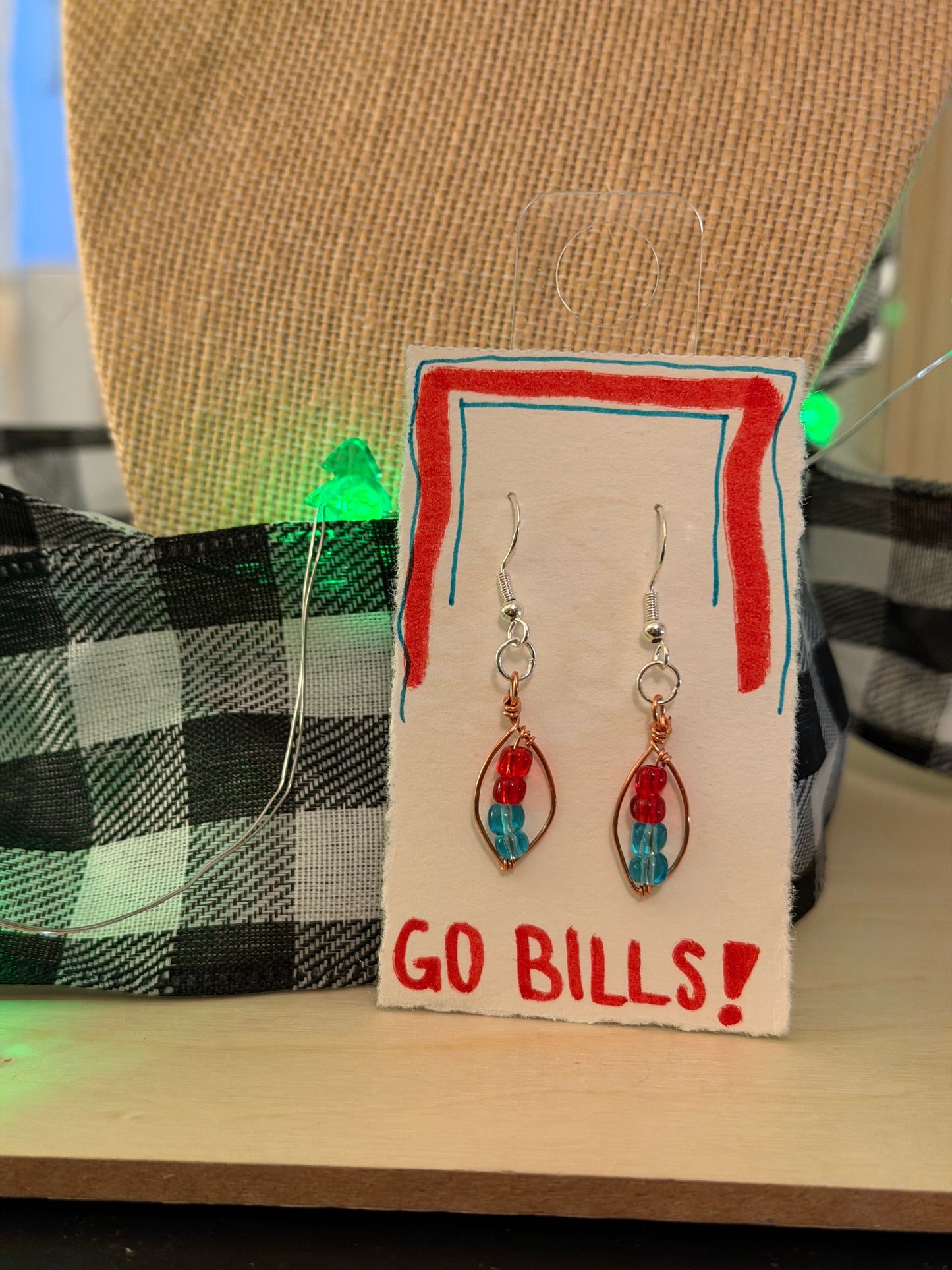 Buffalo Football Earrings