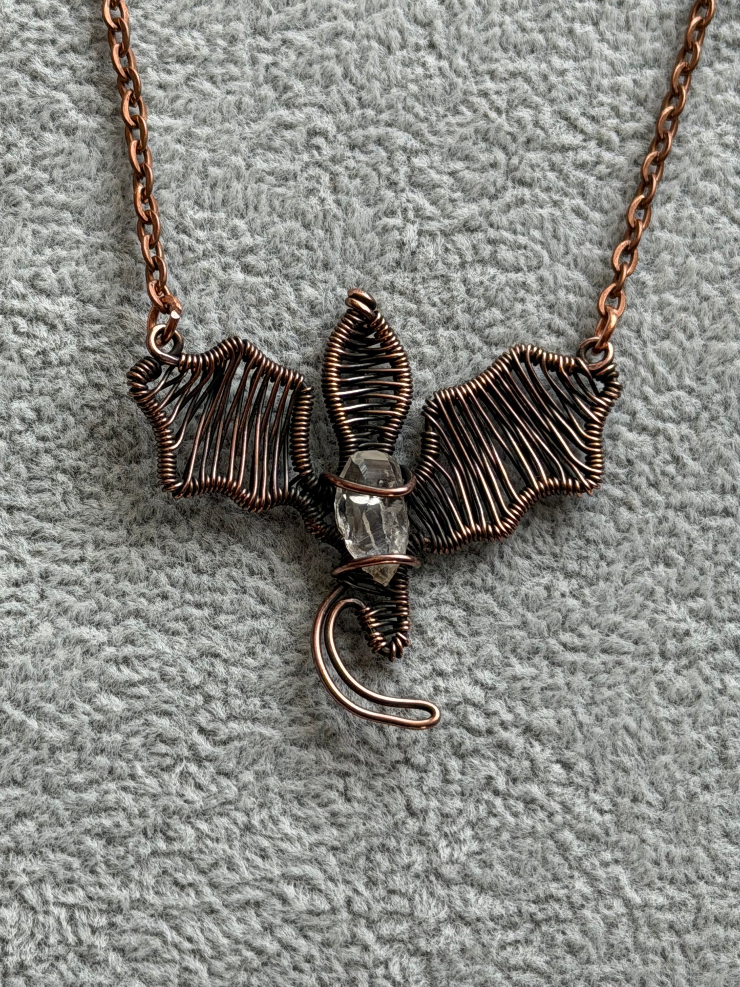 Quartz Dragon Pendant