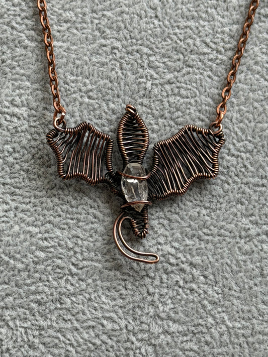 Quartz Dragon Pendant
