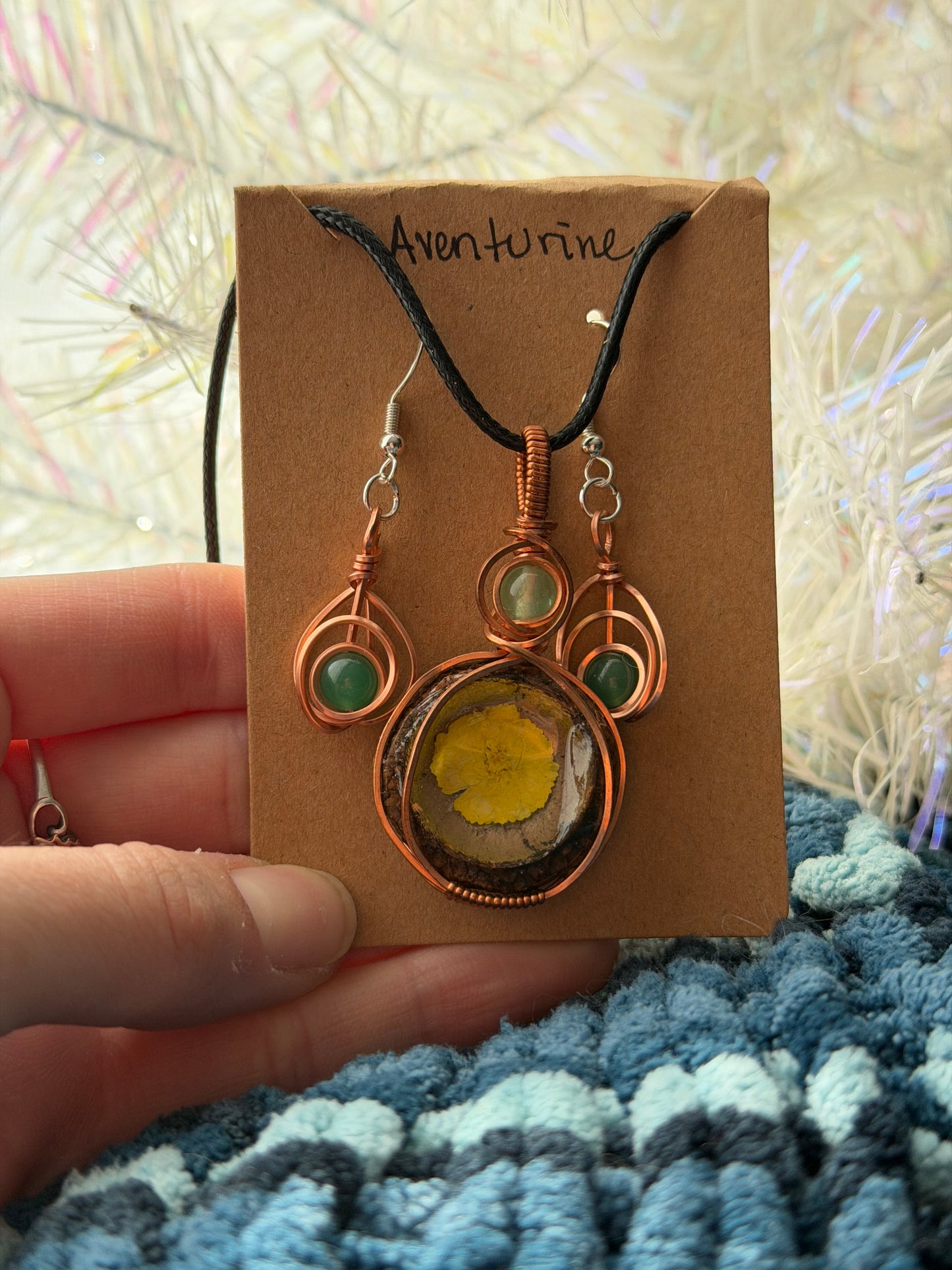 Aventurine Acorn Gift Set