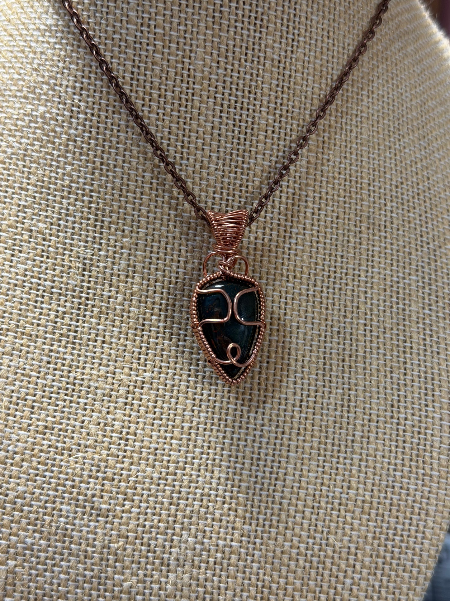Dragons Blood Jasper Alien Pendant