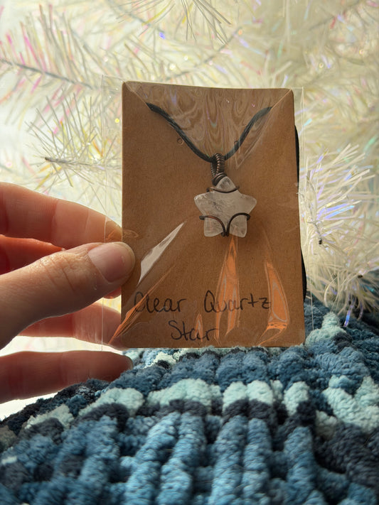Quartz Star Pendant