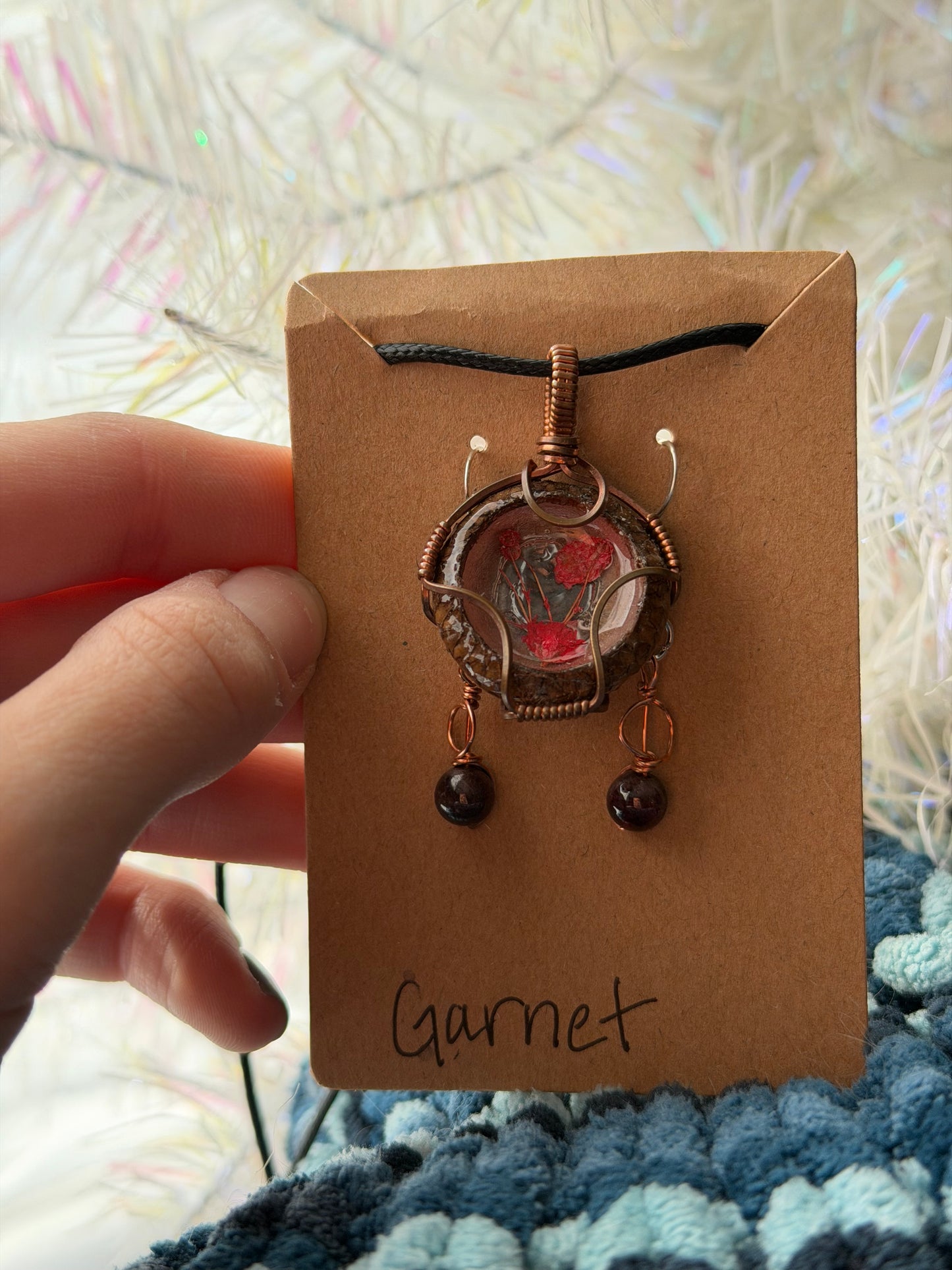 Garnet Acorn Gift Set