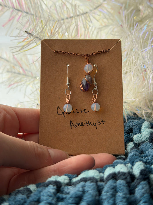 Opalite & Amethyst Gift Set