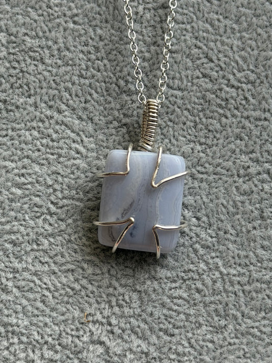 .925 Blue Lace Agate