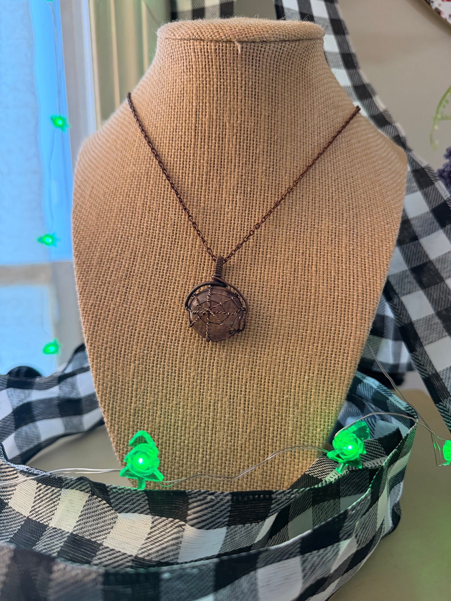 Ametrine Spider Web Pendant