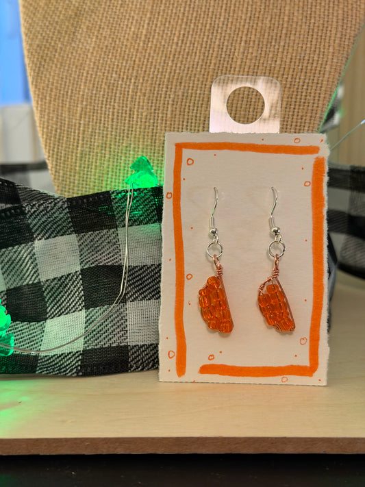 Orange Slice Earrings