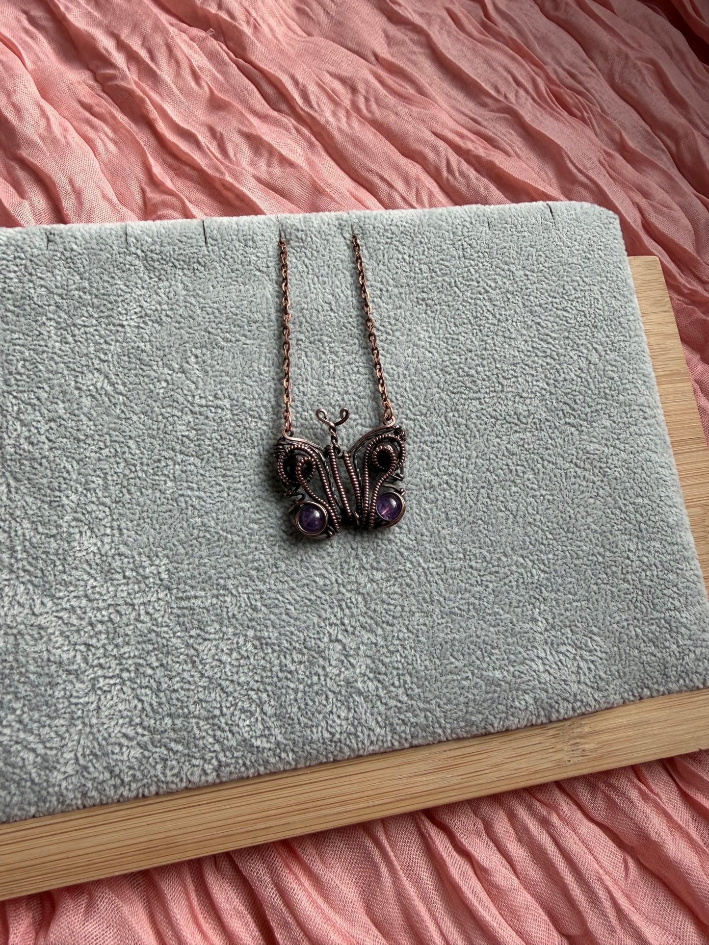 Garnet & Amethyst Butterfly