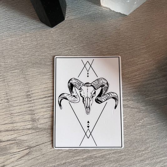 Ram Skull Sticker