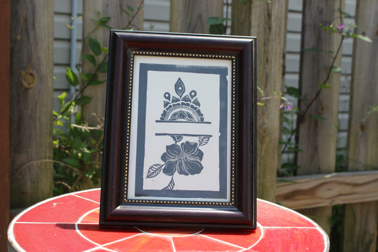 Double Flowers Framed Print 2