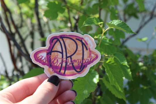 Ashtronomical Art Logo Sticker