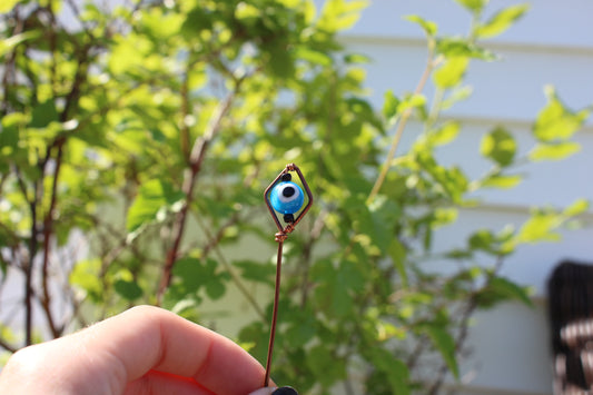Evil Eye Blue Wire Bookmark