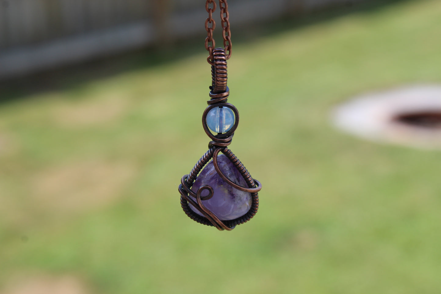Opalite & Flourite Pendant