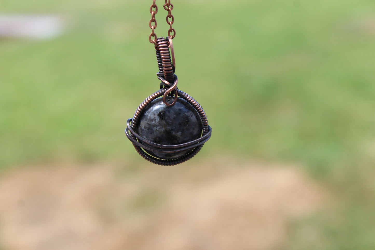 Larvikite Planet Pendant