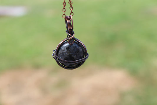 Larvikite Planet Pendant