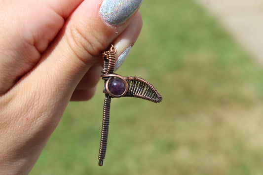 Amethyst Scythe Pendant