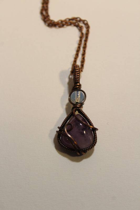 Opalite & Flourite Pendant