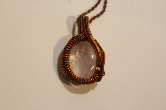 Rose Quartz Heady Pendant