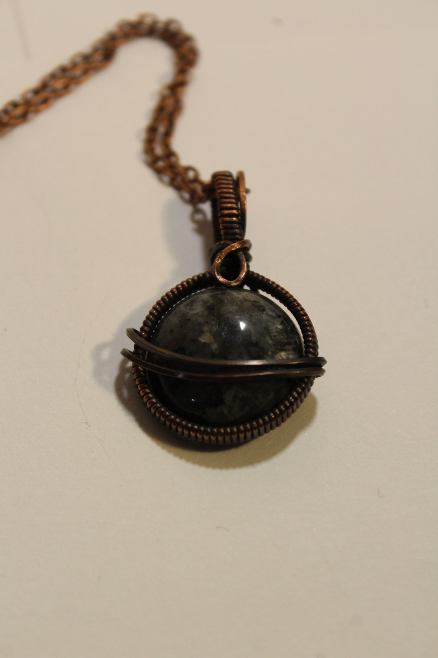 Larvikite Planet Pendant