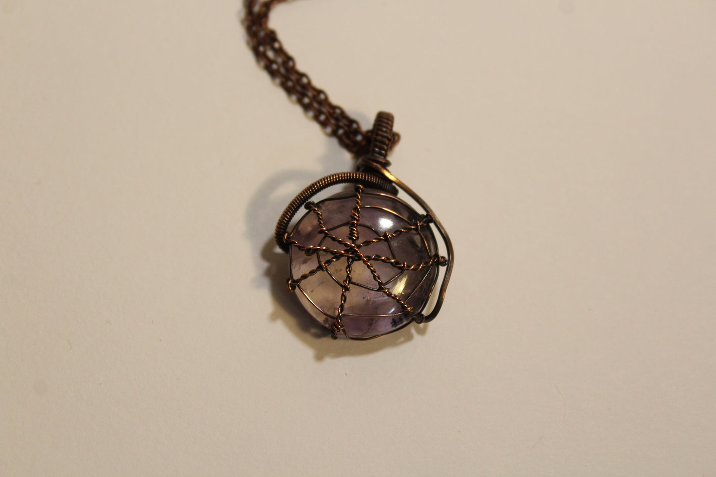 Ametrine Spider Web Pendant