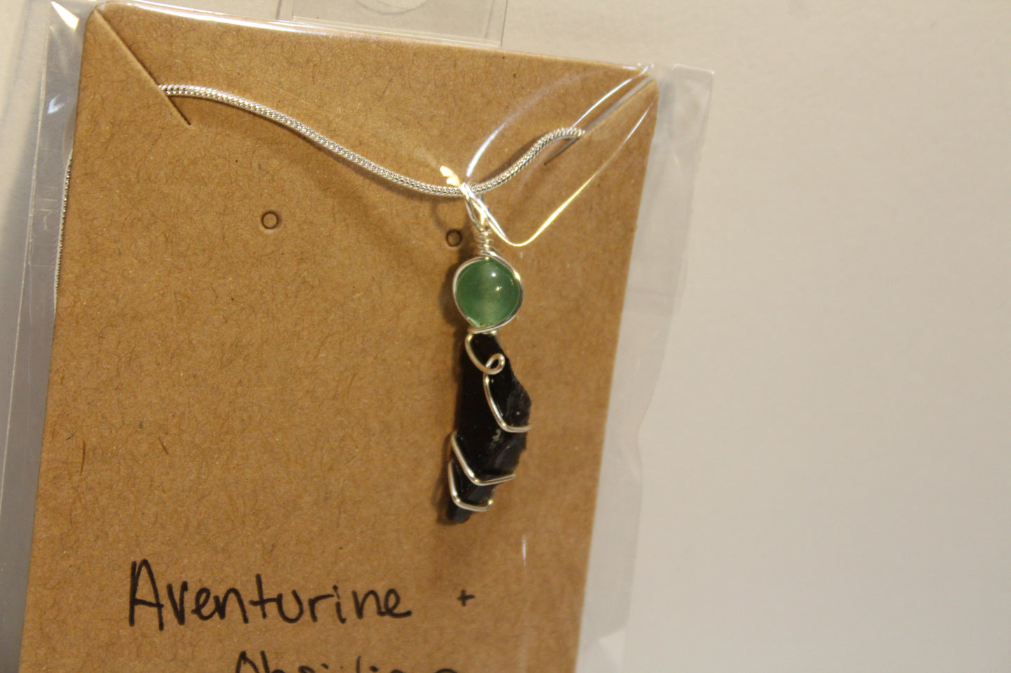 Aventurine & Obsidian Dainty Double