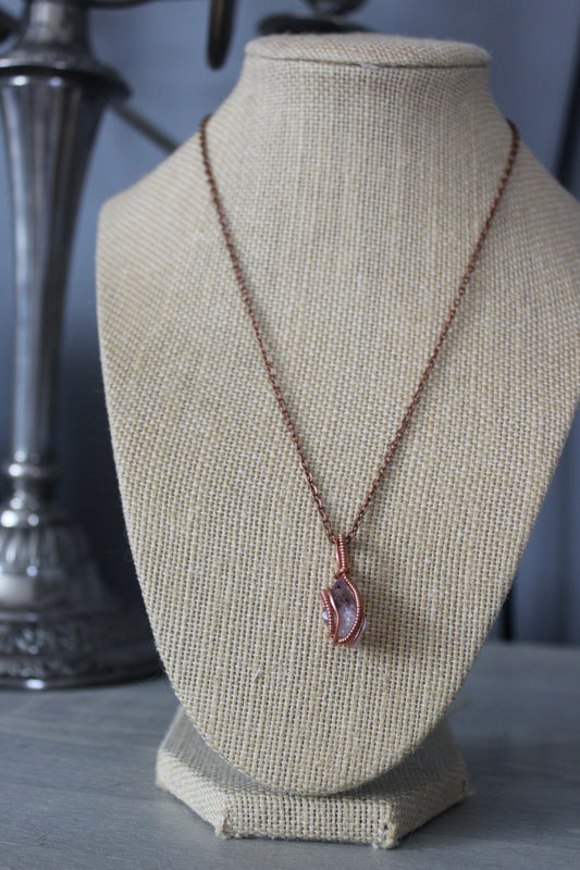 Amethyst in Copper Pendant
